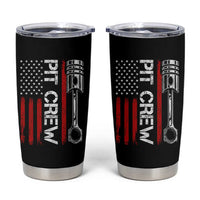 Pit Crew Tumbler Cup Racing Race Car American Flag - Wonder Print Shop