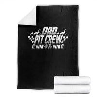 Dad Pit Crew Throw Blanket Race Car Family Racing Birthday Hosting Parties - Wonder Print Shop
