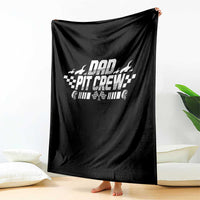 Dad Pit Crew Throw Blanket Race Car Family Racing Birthday Hosting Parties - Wonder Print Shop