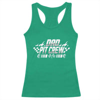 Dad Pit Crew Racerback Tank Top Race Car Family Racing Birthday Hosting Parties - Wonder Print Shop