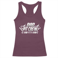 Dad Pit Crew Racerback Tank Top Race Car Family Racing Birthday Hosting Parties - Wonder Print Shop