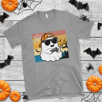 Halloween Boys Kids Ghost Gamer Scary Costume Gaming Men T Shirt Retro Funny Halloween - Wonder Print Shop