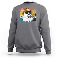 Halloween Boys Kids Ghost Gamer Scary Costume Gaming Men Sweatshirt Retro Funny Halloween - Wonder Print Shop