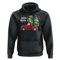 Dinosaur Christmas Tree Hoodie Merry Rexmas Xmas Pet Dino Trex Red Truck Family