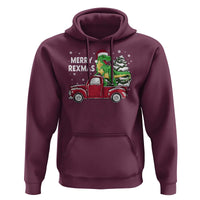 Dinosaur Christmas Tree Hoodie Merry Rexmas Xmas Pet Dino Trex Red Truck Family