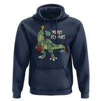 Dinosaur Christmas Tree Rex Hoodie Merry Rex-Mas Xmas Pet Dino Trex Xmas Lights