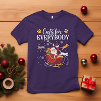 Christmas Cat Lover T Shirt Cats For Everybody Funny Xmas - Wonder Print Shop