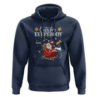 Christmas Cat Lover Hoodie Cats For Everybody Funny Xmas
