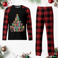 Xmas Teacher Plaid Pajama Set Teachers Day - Wonder Print Shop