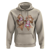 Gingerbread Coquette Bow Christmas Hoodie Cute Snowman Girly Xmas Gifts For Her