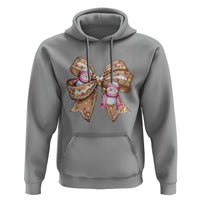 Gingerbread Coquette Bow Christmas Hoodie Cute Snowman Girly Xmas Gifts For Her