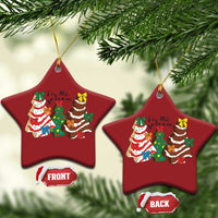 Xmas Cake Tree Bow Christmas Ornament Tis The Season - Wonder Print Shop