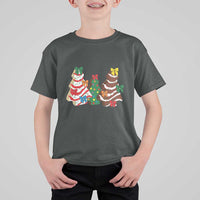 Christmas Cake Tree Bow T Shirt For Kid Tis The Season - Wonder Print Shop