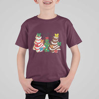 Christmas Cake Tree Bow T Shirt For Kid Tis The Season - Wonder Print Shop