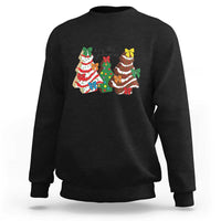 Christmas Cake Tree Bow Sweatshirt Tis The Season - Wonder Print Shop