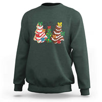 Christmas Cake Tree Bow Sweatshirt Tis The Season - Wonder Print Shop