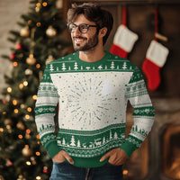 Merry & Bright Christmas Trees Ugly Christmas Sweater Holiday Tee Xmas Gift - Wonder Print Shop
