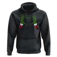 Christmas Skeleton Heart Hands Hoodie