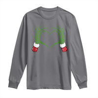 Christmas Skeleton Heart Hands Long Sleeve Shirt