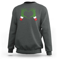 Christmas Skeleton Heart Hands Sweatshirt - Wonder Print Shop