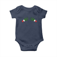 Funny Christmas Baby Onesie Women's Boob Skeleton Hand