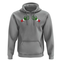 Funny Christmas Hoodie Women's Boob Skeleton Hand
