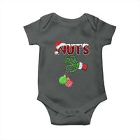 Funny Couples Christmas Baby Onesie Chest And Nuts Matching Holiday Skeleton Hand - Wonder Print Shop