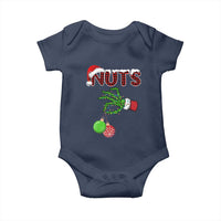 Funny Couples Christmas Baby Onesie Chest And Nuts Matching Holiday Skeleton Hand - Wonder Print Shop