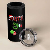 Funny Couples Christmas 4 in 1 Can Cooler Tumbler Chest And Nuts Matching Holiday Skeleton Hand - Wonder Print Shop