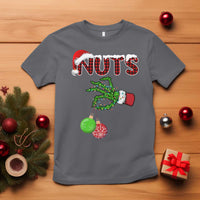 Funny Couples Christmas T Shirt Chest And Nuts Matching Holiday Skeleton Hand - Wonder Print Shop
