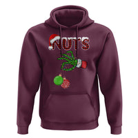 Funny Couples Christmas Hoodie Chest And Nuts Matching Holiday Skeleton Hand - Wonder Print Shop