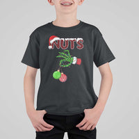 Funny Couples Christmas T Shirt For Kid Chest And Nuts Matching Holiday Skeleton Hand - Wonder Print Shop