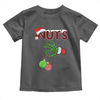 Funny Couples Christmas Toddler T Shirt Chest And Nuts Matching Holiday Skeleton Hand - Wonder Print Shop