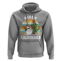Vintage Cute Mele Kalikimaka Christmas Hoodie Funny Snowman Palm Tree Beach Tropical Xmas Gift Family Holiday