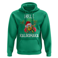 Hawaii Christmas Hoodie Mele Kalikimaka Hawaiian Pineapple Xmas Lights Santa Hat
