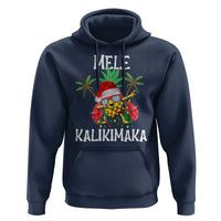 Hawaii Christmas Hoodie Mele Kalikimaka Hawaiian Pineapple Xmas Lights Santa Hat
