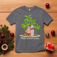 Mele Kalikimaka Hawaiian Christmas In July Hawaii Santa T Shirt Xmas Beach Family Vacation - Wonder Print Shop