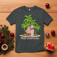 Mele Kalikimaka Hawaiian Christmas In July Hawaii Santa T Shirt Xmas Beach Family Vacation - Wonder Print Shop