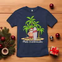 Mele Kalikimaka Hawaiian Christmas In July Hawaii Santa T Shirt Xmas Beach Family Vacation - Wonder Print Shop