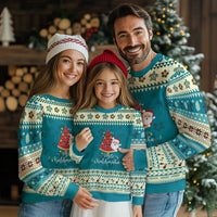 Mele Kalikimaka Hawaiian Ugly Christmas Sweater Watermelon Summer Tree Tropical Hawaii Santa Xmas Gift Family Holiday - Wonder Print Shop