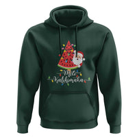 Mele Kalikimaka Hawaiian Christmas In July Hawaii Santa Hoodie Watermelon Summer Tree Tropical Xmas Gift Family Holiday