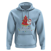Mele Kalikimaka Hawaiian Christmas In July Hawaii Santa Hoodie Watermelon Summer Tree Tropical Xmas Gift Family Holiday