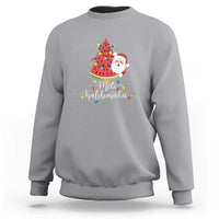 Mele Kalikimaka Hawaiian Christmas In July Hawaii Santa Sweatshirt Watermelon Summer Tree Tropical Xmas Gift Family Holiday - Wonder Print Shop