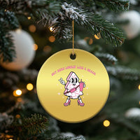 Pink Christmas Tree Cake Christmas Ornament Out Here Lookin Like A Snack Boujee Xmas - Wonder Print Shop