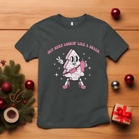 Pink Christmas Tree Cake T Shirt Out Here Lookin Like A Snack Boujee Xmas - Wonder Print Shop