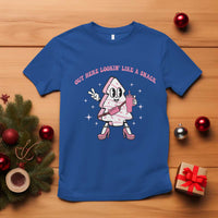 Pink Christmas Tree Cake T Shirt Out Here Lookin Like A Snack Boujee Xmas - Wonder Print Shop