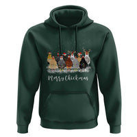 Сute Christmas Chickens Hoodie Xmas Farm Animals