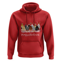 Сute Christmas Chickens Hoodie Xmas Farm Animals