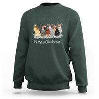 ute Christmas Chickens Sweatshirt Xmas Farm Animals - Wonder Print Shop
