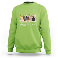 ute Christmas Chickens Sweatshirt Xmas Farm Animals - Wonder Print Shop